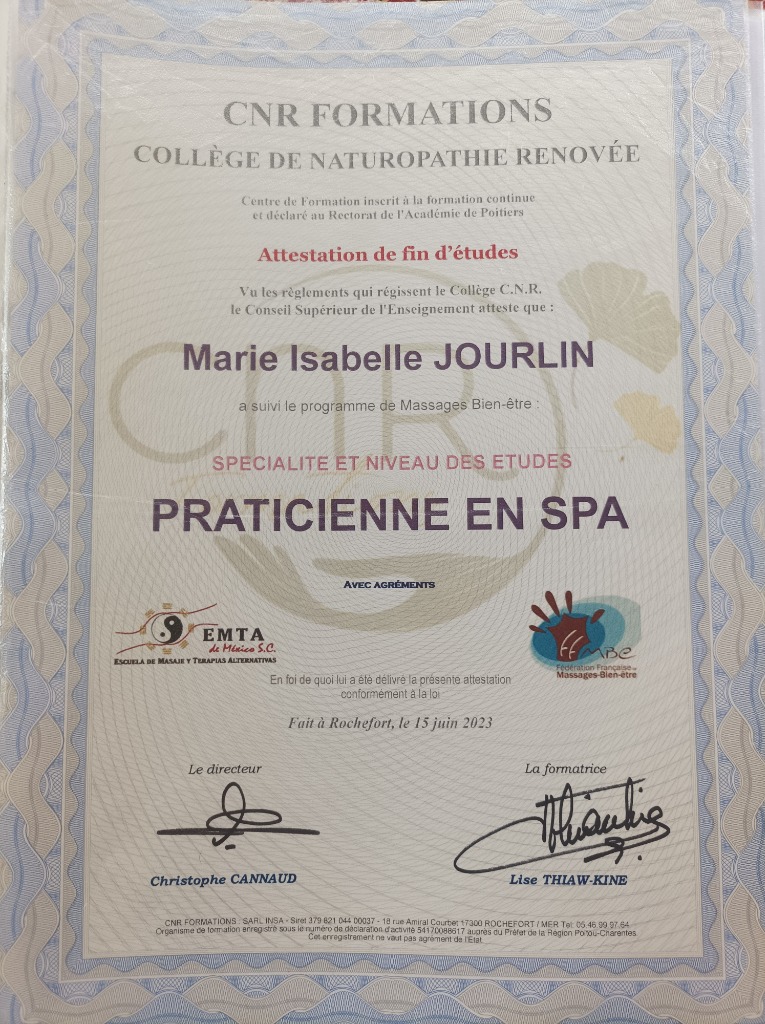 photo diplome Bulle de plénitude by Isa