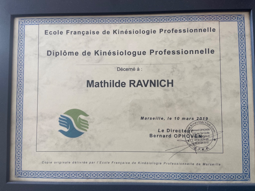 photo diplome Ravnich Mathilde