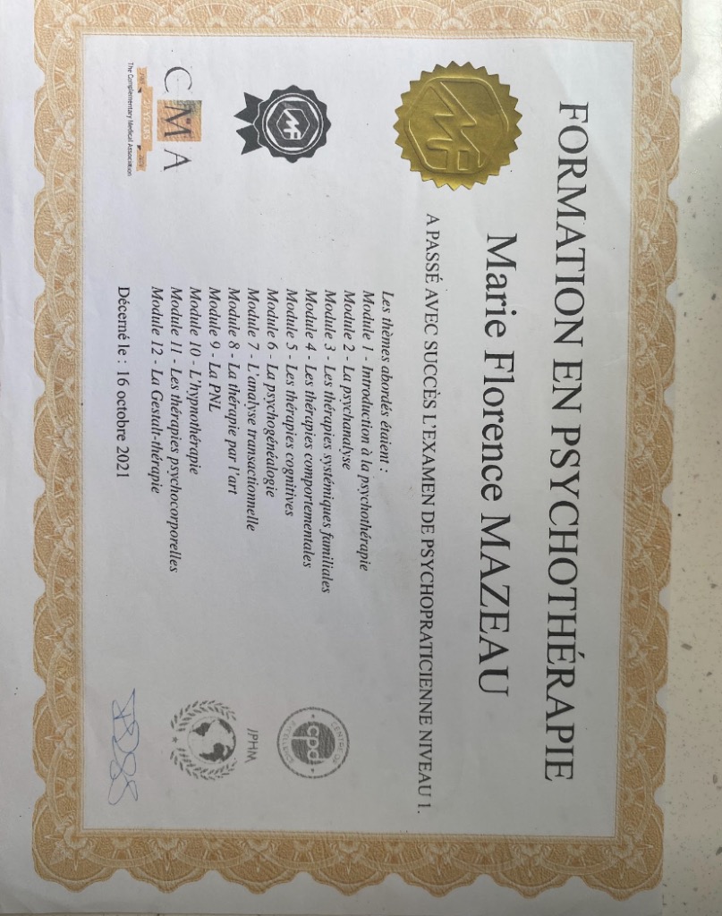 photo diplome Les Clés-En-Soi