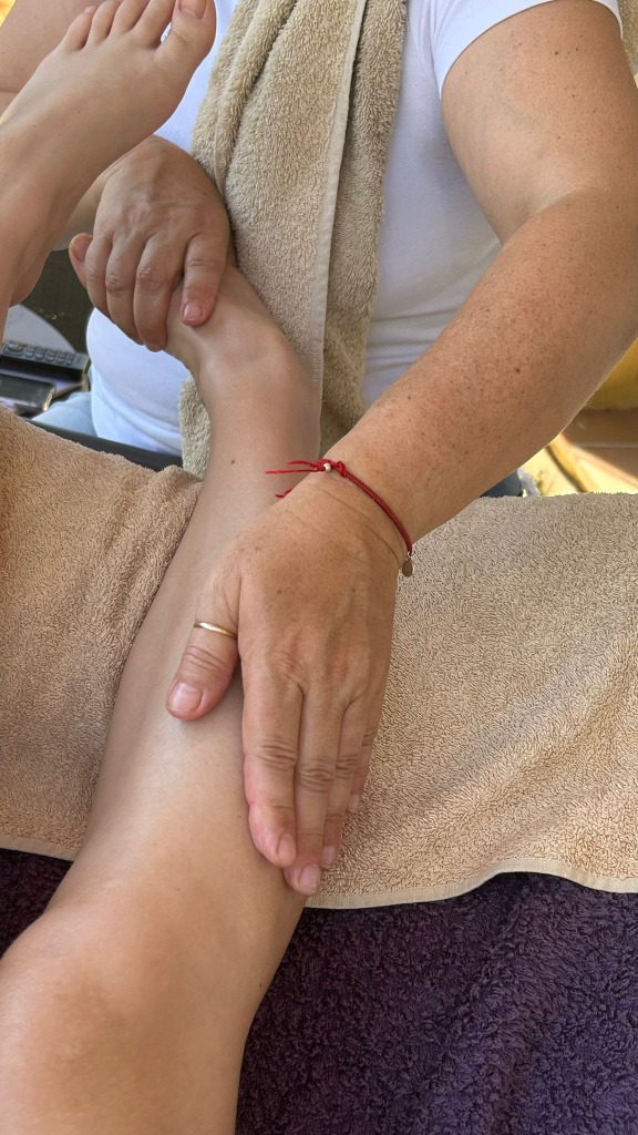 photo seance Stéphanie Riviere Réflexologue