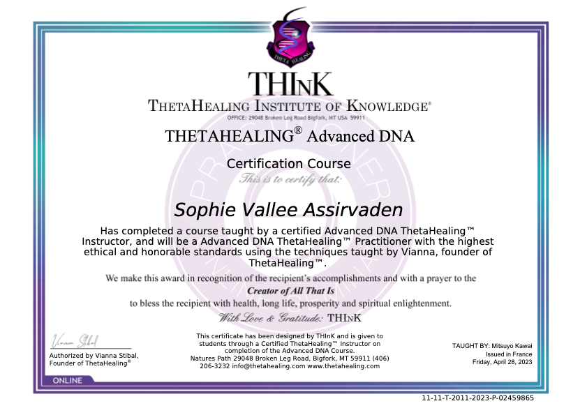 photo diplome Sophie Vallée