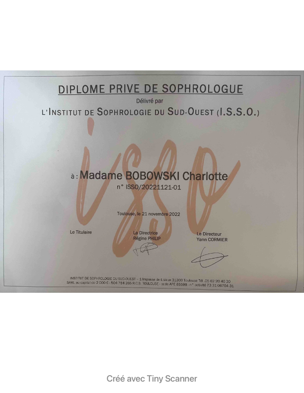 photo diplome Bobowski charlotte 