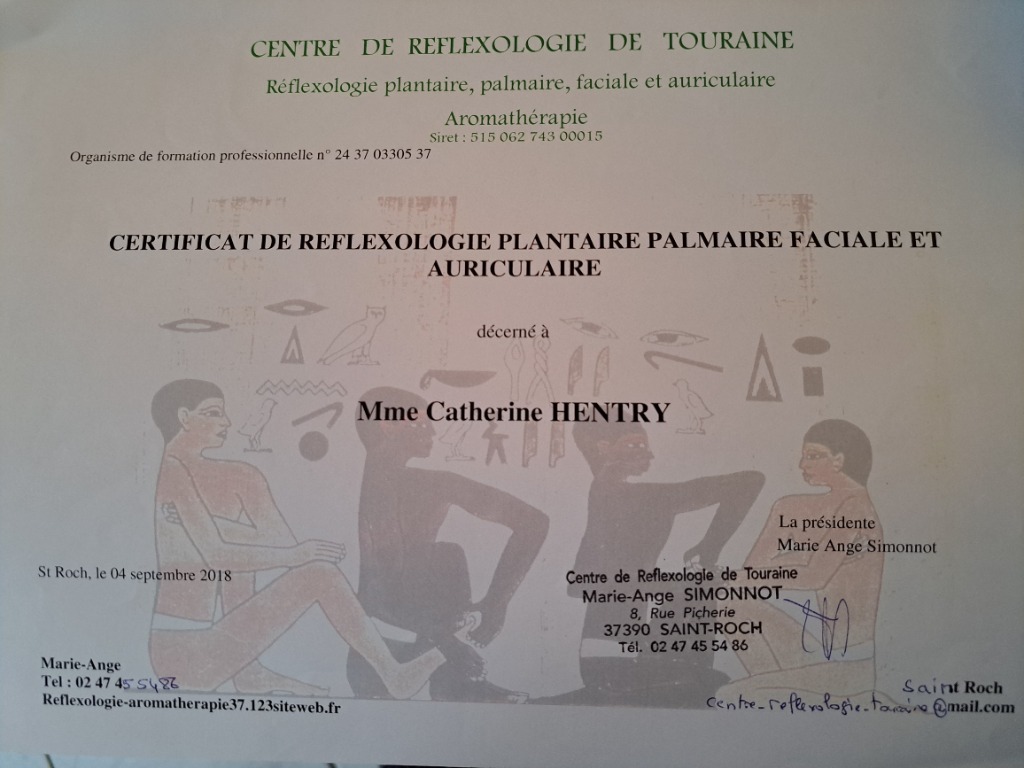 photo diplome Catherine HENTRY