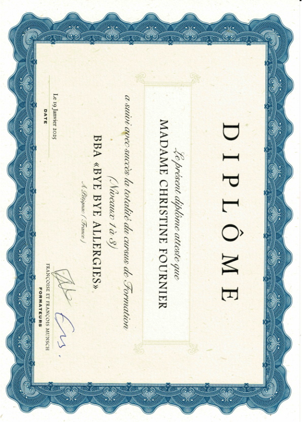 photo diplome Christine Fournier