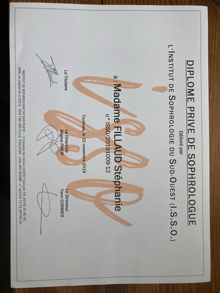 photo diplome Stéphanie Fillaud