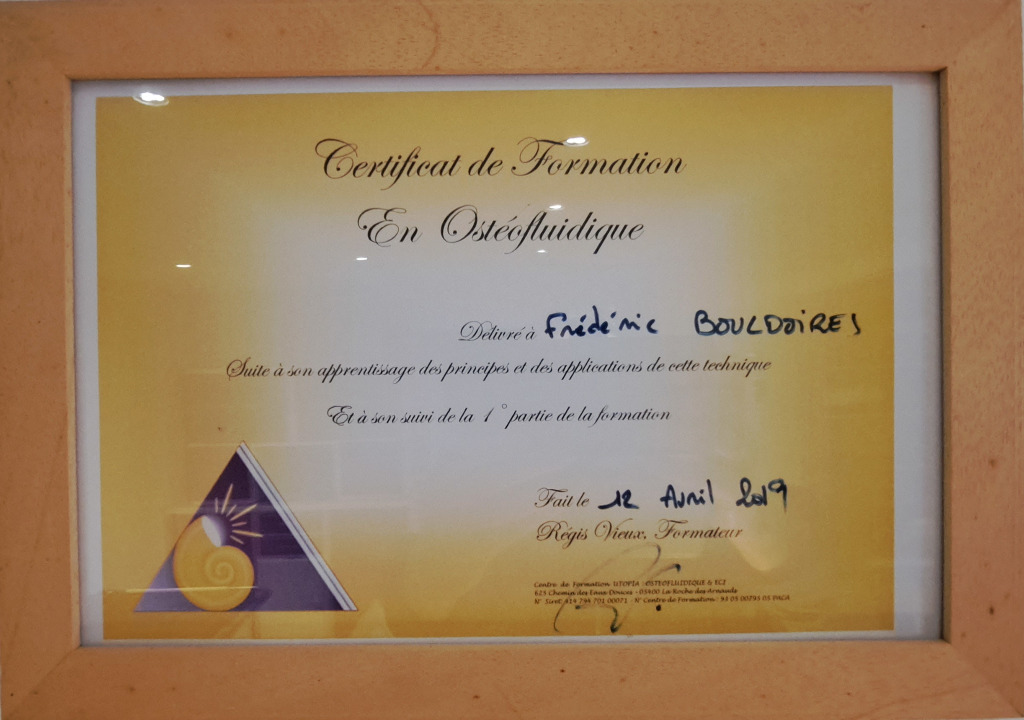 photo diplome Frédéric Bouldoires