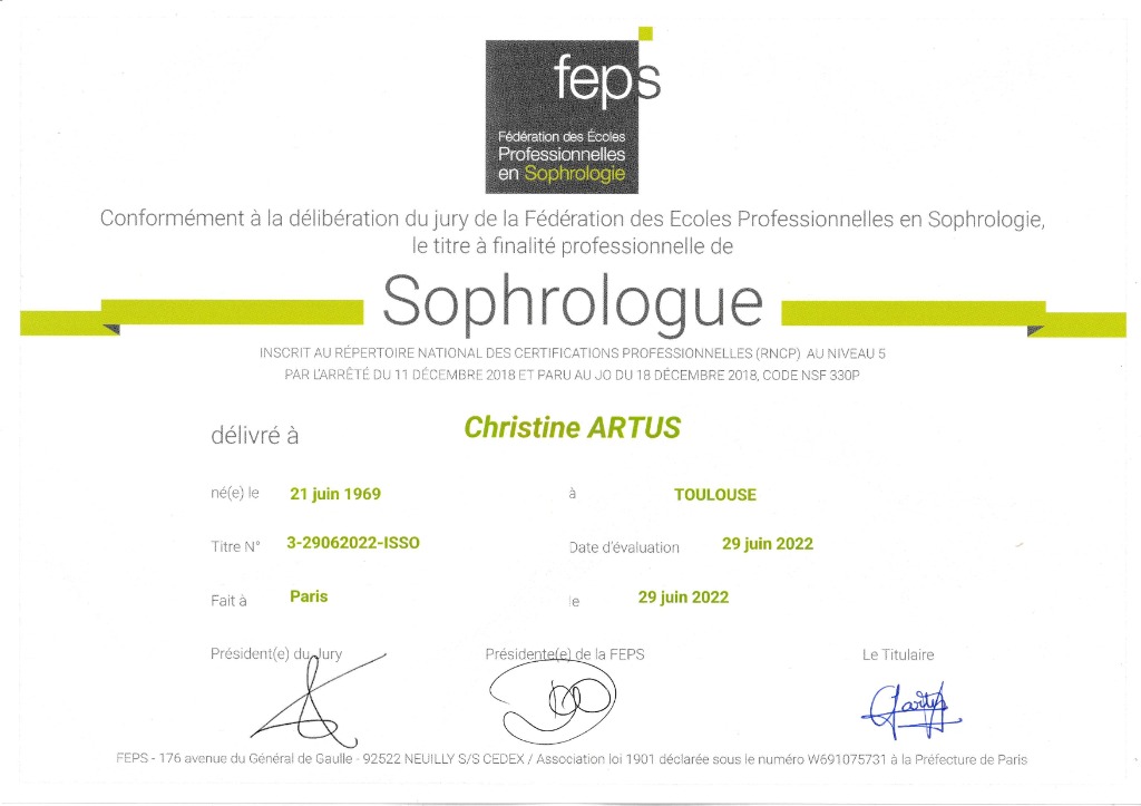 photo activite ARTUS CHRISTINE