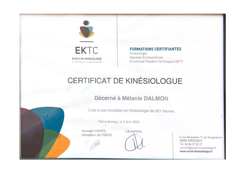 photo diplome Mélanie Dalmon