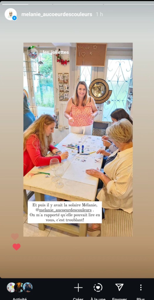 photo activite Mélanie Au coeur des Couleurs
