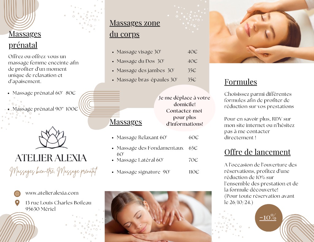 photo diplome Atelier Alexia bien-être