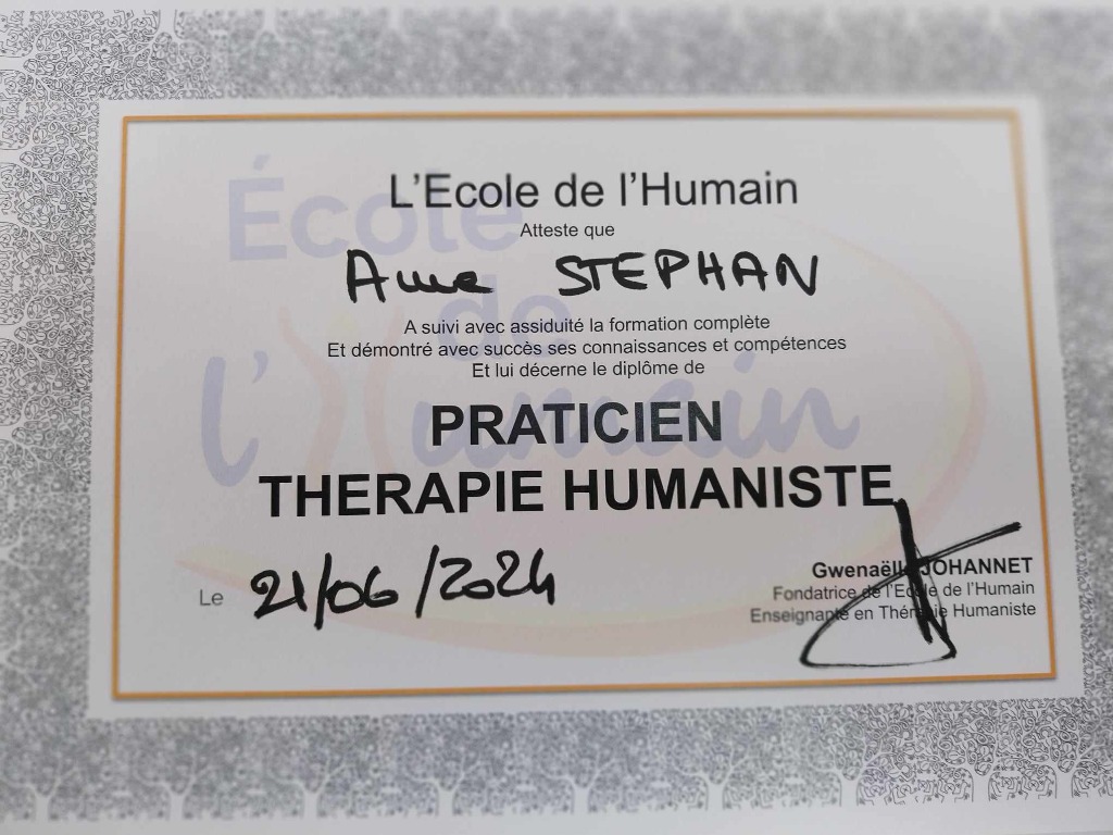 photo diplome Anne Stéphan