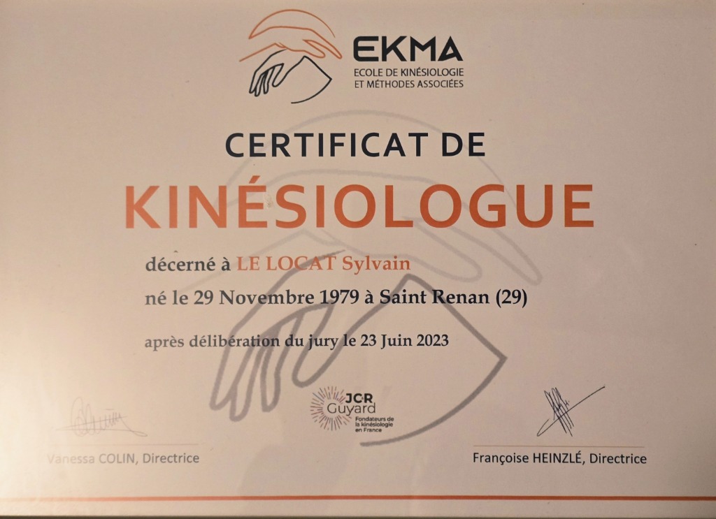 photo diplome Sylvain LE LOCAT