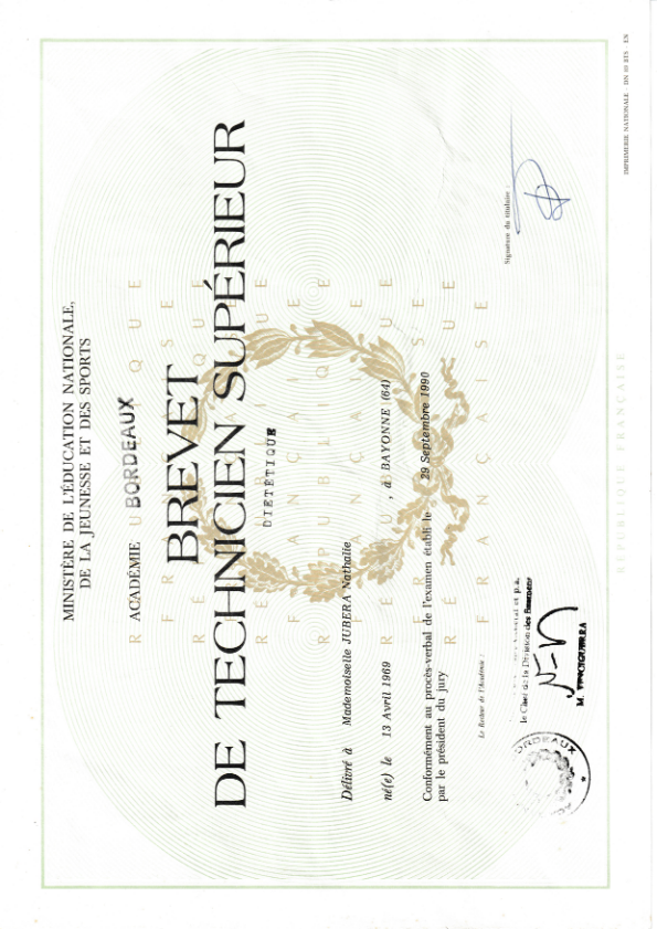 photo diplome Nathalie TECHER