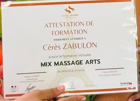 photo diplome Bien Etre Antilles