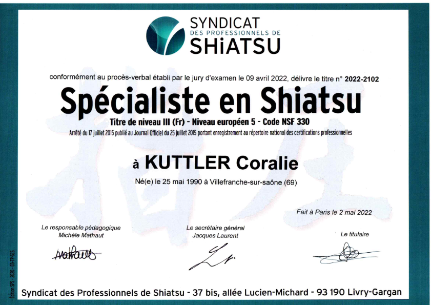 photo diplome Coralie Kuttler 