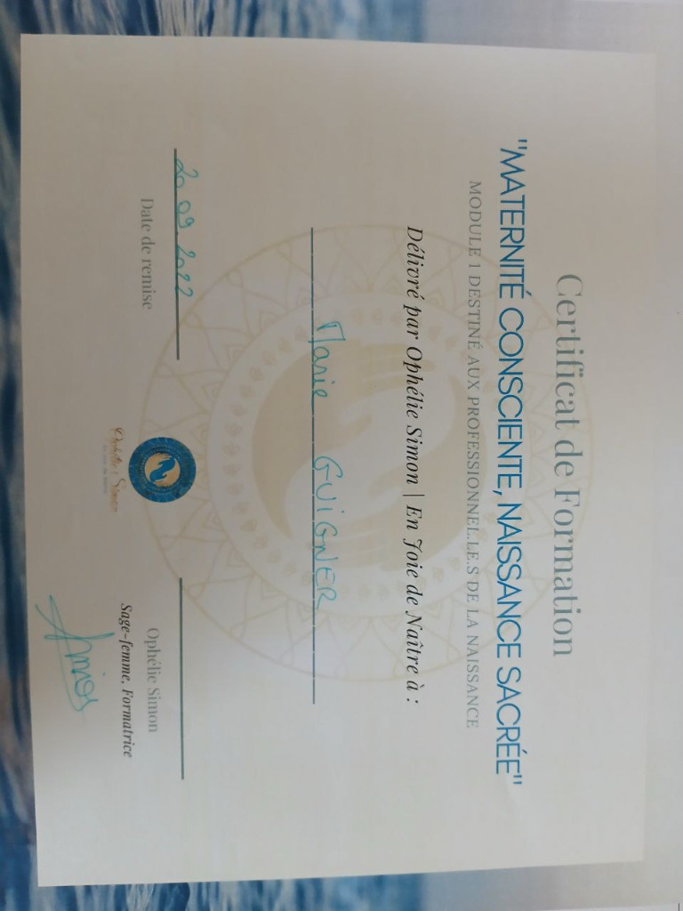 photo diplome Marie Guigner