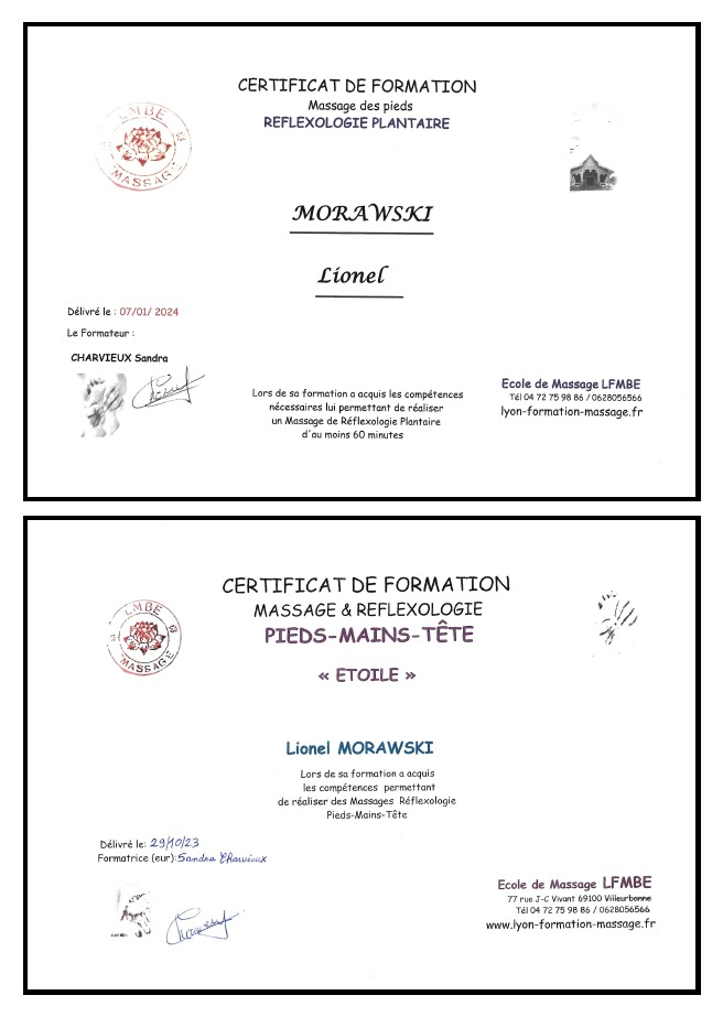 photo diplome Lionel Morawski 