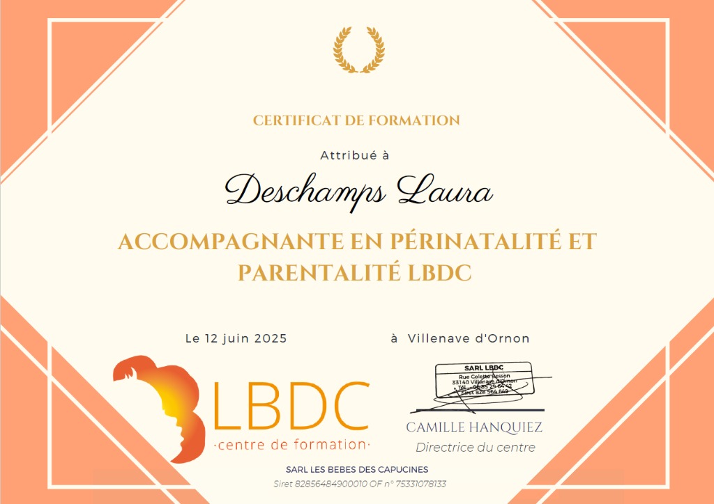photo diplome Laura DESCHAMPS