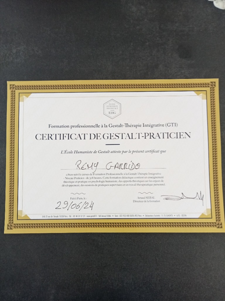 photo diplome Rémy GARRIDO