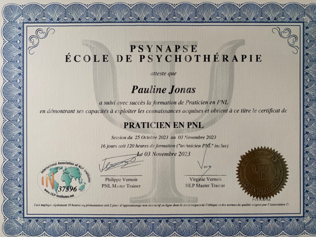 photo diplome Pauline Jonas