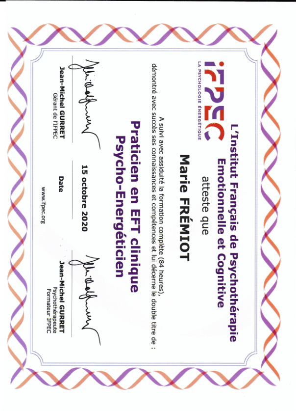 photo diplome Marie Frémiot