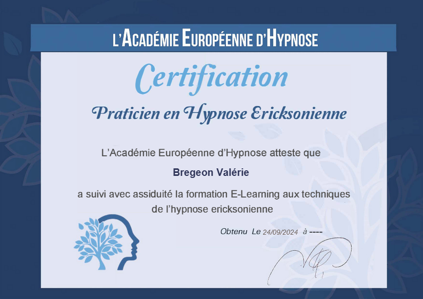 photo diplome Valérie Bregeon