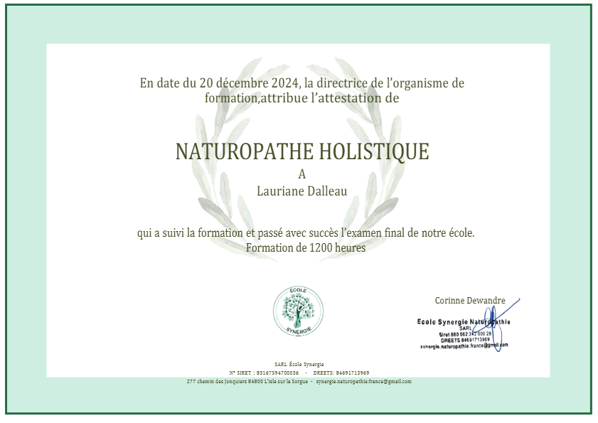 photo diplome Lauriane Dalleau