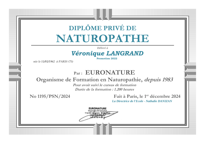 photo diplome LANGRAND Véronique