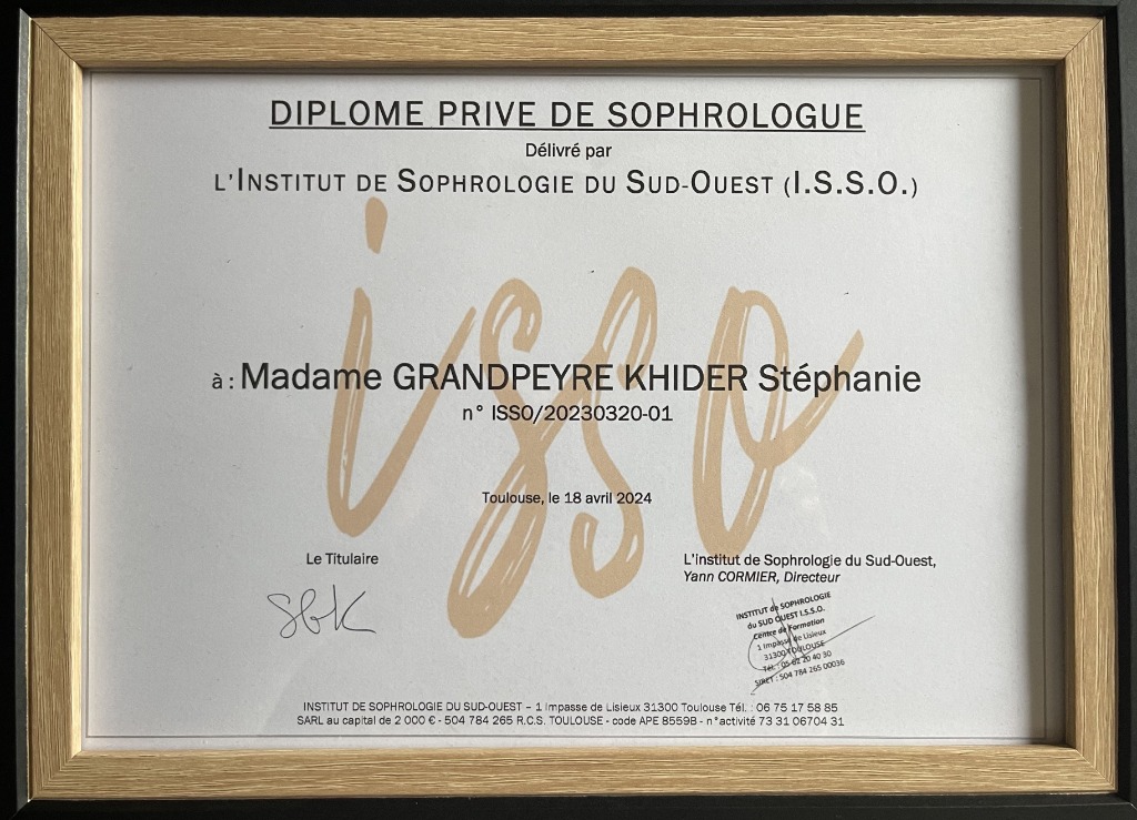 photo diplome STEPHANIE GRANDPEYRE KHIDER