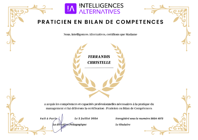 photo diplome Christelle Ferrandis