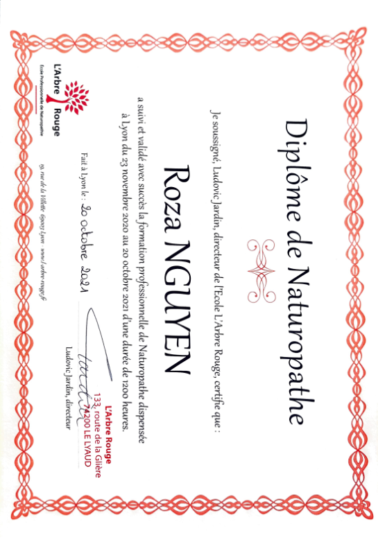 photo diplome Roza Nguyen