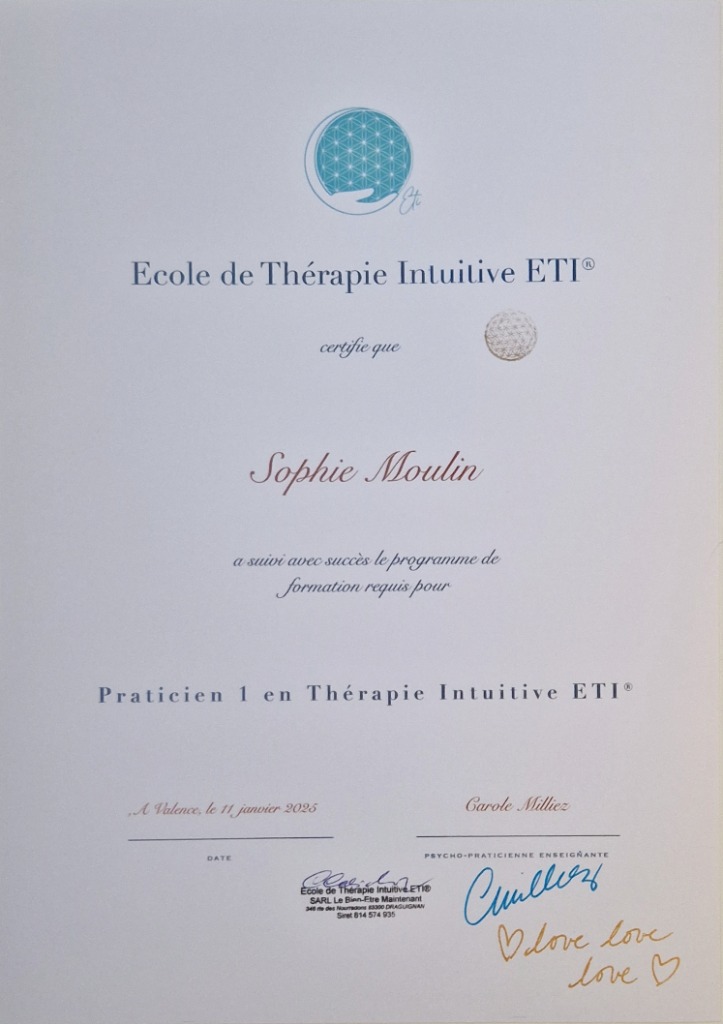 photo diplome Sophie Moulin /TransformAction