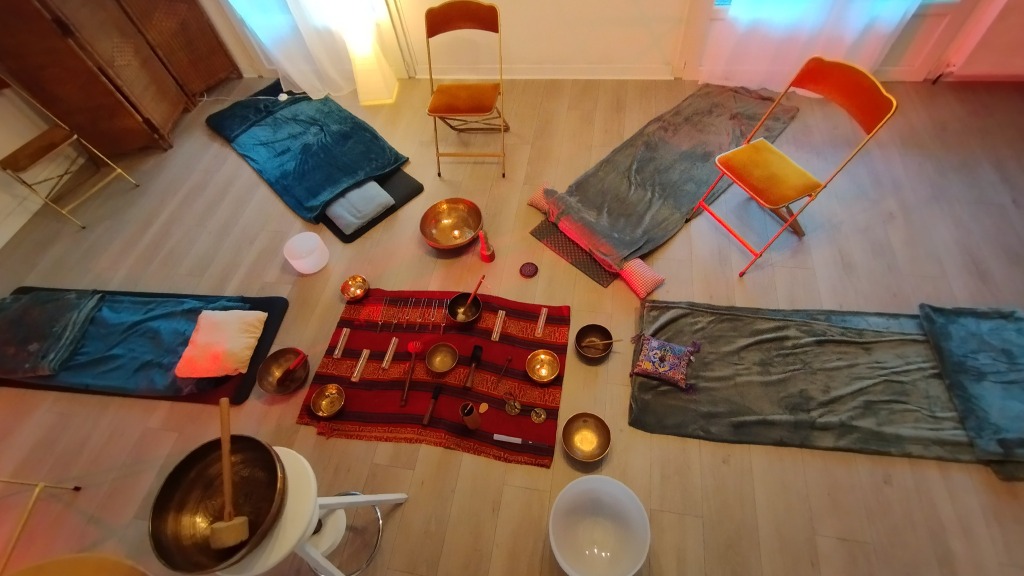 photo seance Sylvain sonothérapie 