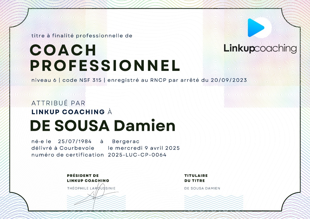 photo diplome Damien DE SOUSA