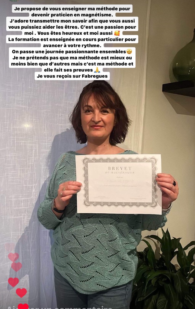 photo activite Karine B Magnétiseuse Formattrice