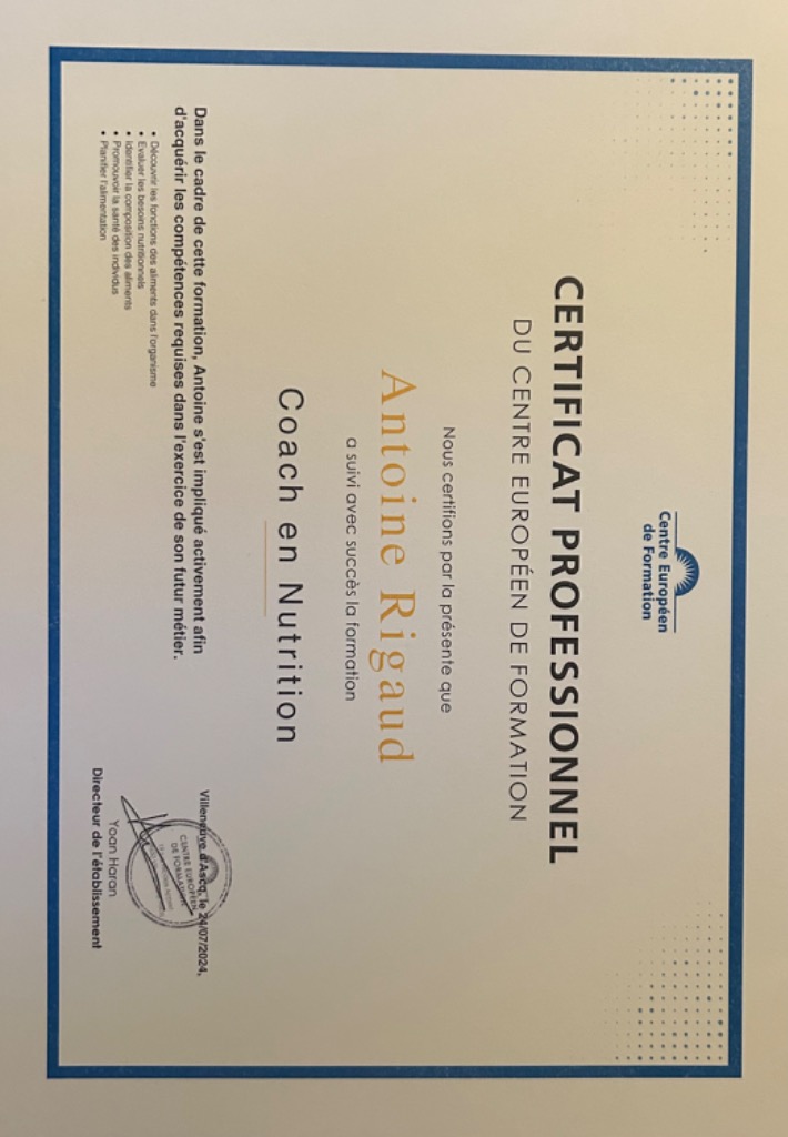 photo diplome Energy Nutrition 