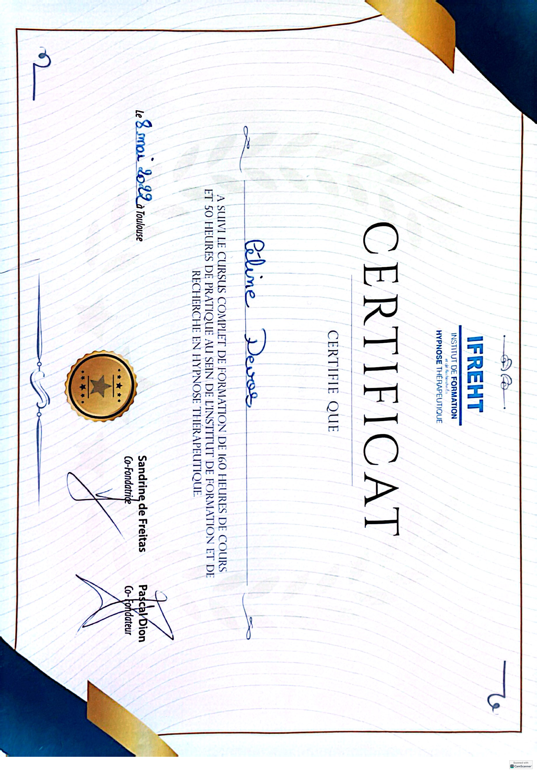 photo diplome DE VOS