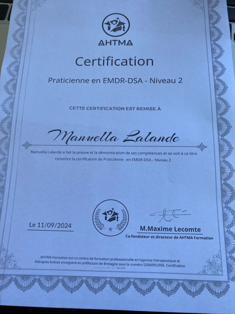 photo diplome Lalande Manuella