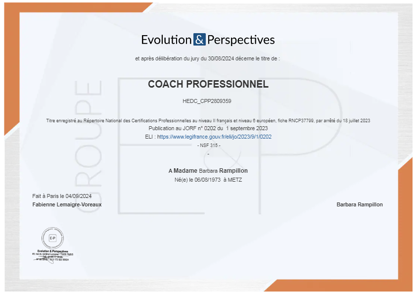 photo diplome Barbara Rampillon