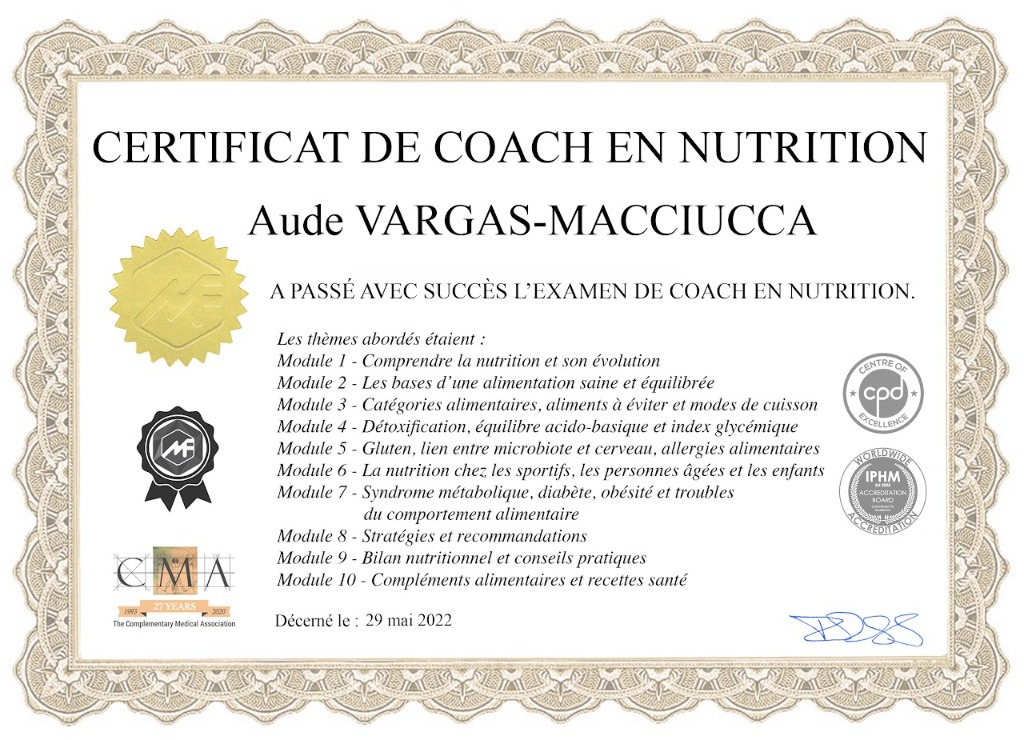 photo diplome Aude VARGAS-MACCIUCCA