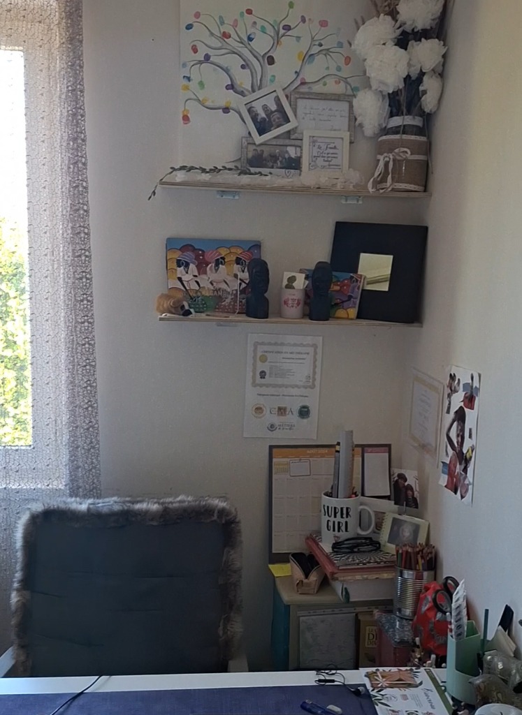 photo seance A. D. Art-thérapie