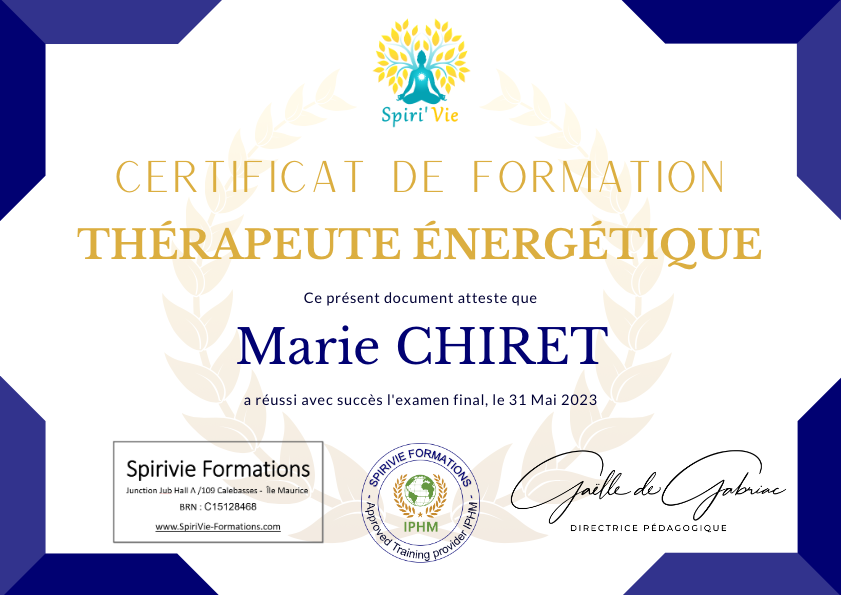 photo diplome Les Univers d’Âmes