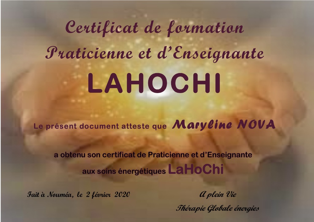 photo diplome Les Mains de Mâ