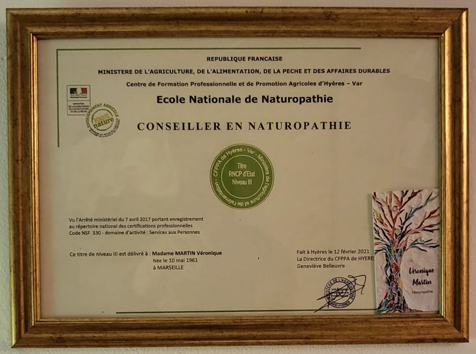 photo diplome Véronique MARTIN