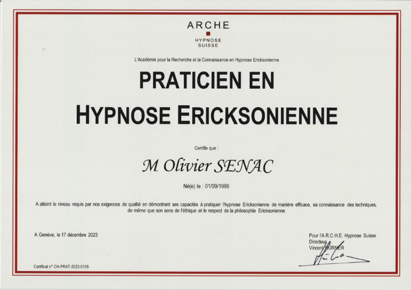 photo diplome Olivier Sénac 