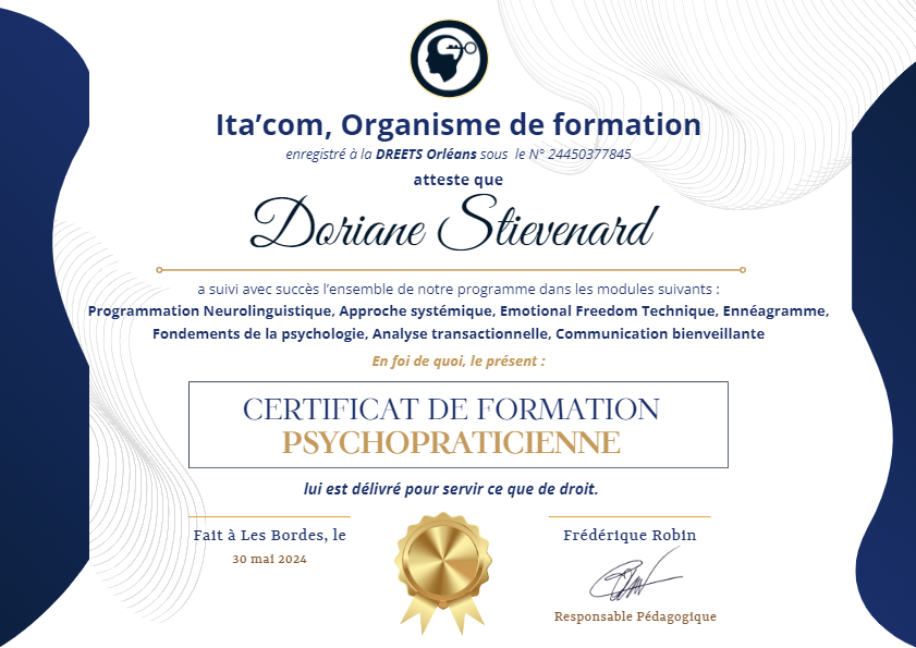 photo diplome Doriane Stievenard