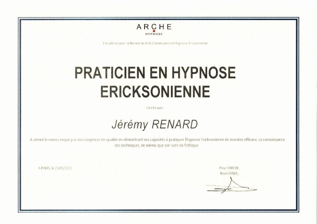 photo diplome JEREMY RENARD