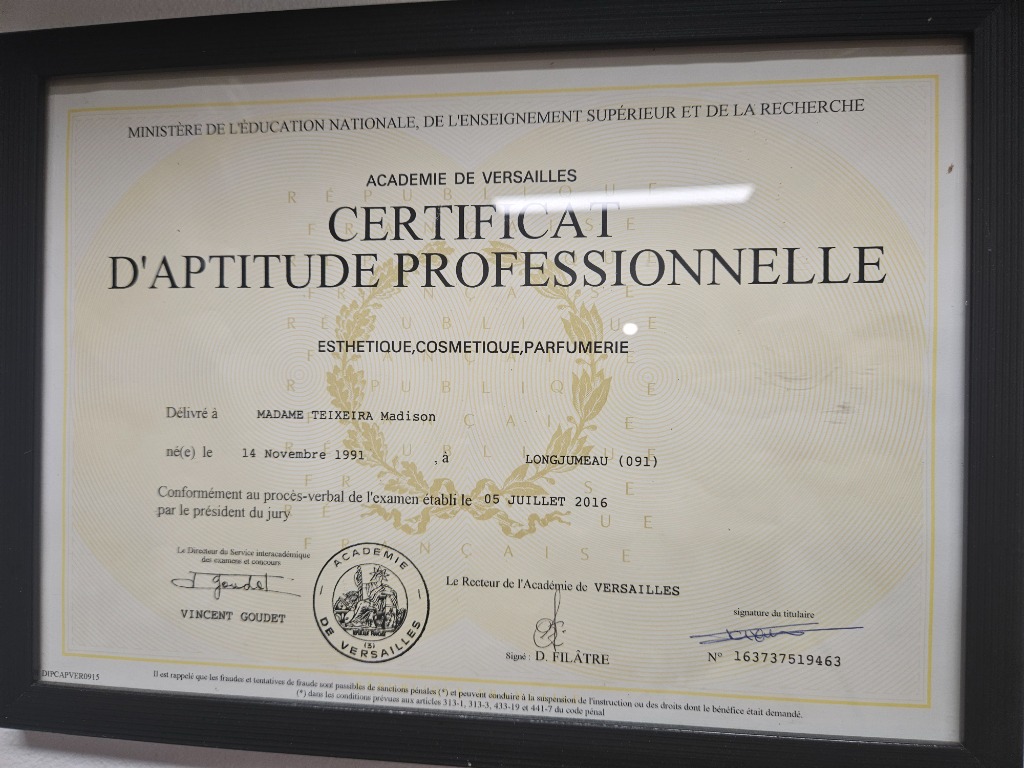 photo diplome Perle de Rose