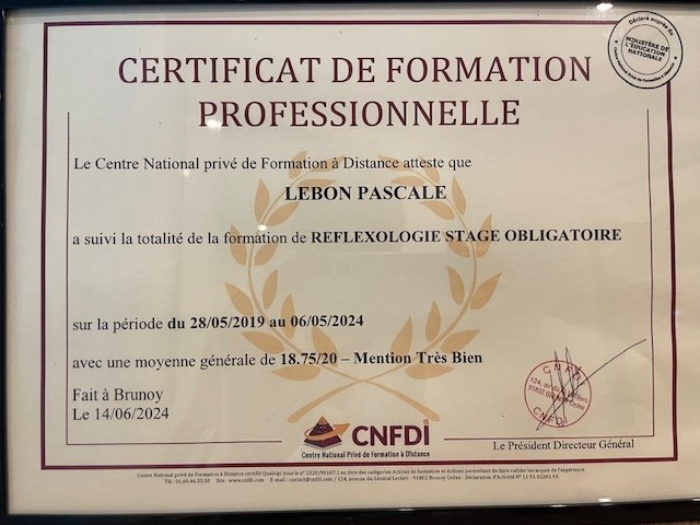 photo diplome Pascale LEBON