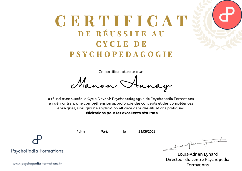 photo diplome Manon Aunay